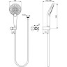 Душевой гарнитур IDEAL STANDARD IDEALRAIN EVO Jet Round XL3 B1765AA